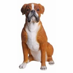 Best reviews of ❤️ Animal Statues Hi-Line Gift Ltd. This Sitting Boxer 🦮 Dog Garden Statue 🔔 -Garden Statues Shop detail2HILI084