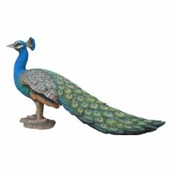 Hot Sale 🧨 Animal Statues Hi-Line Gift Ltd. Peacock Bird Garden Statue ✔️ -Garden Statues Shop detail2HILI095