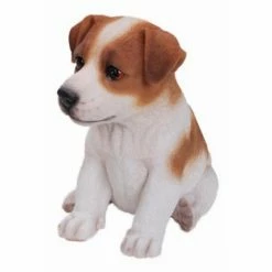 Budget ⌛ Animal Statues Hi-Line Gift Ltd. Sitting Jack Russell Terrier Puppy Garden Statue ⌛ -Garden Statues Shop detail2HILI146