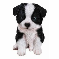 Buy 🔥 Animal Statues Hi-Line Gift Ltd. Sitting Border Collie Puppy Garden Statue ❤️ -Garden Statues Shop detail2HILI158