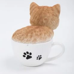 Brand new 😉 Animal Statues Hi-Line Gift Ltd. Teacup Kitten Orange Tabby Statue 😀 -Garden Statues Shop detail2HILI550