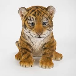 New ✨ Animal Statues Hi-Line Gift Ltd. Sitting Tiger Cub Statue 🌟 -Garden Statues Shop detail2HILI553