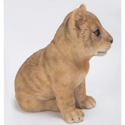 Deals 👏 Animal Statues Hi-Line Gift Ltd. Sitting Lion Cub Statue ❤️ -Garden Statues Shop detail2HILI554