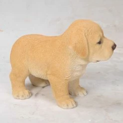 Discount 🎉 Animal Statues Hi-Line Gift Ltd. Yellow Standing Labrador Puppy Statue 😉 -Garden Statues Shop detail2HILI605