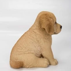 Cheapest 😍 Animal Statues Hi-Line Gift Ltd. Sitting Golden Retriever Puppy Statue ✔️ -Garden Statues Shop detail2HILI608