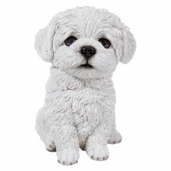 Flash Sale ❤️ Animal Statues Hi-Line Gift Ltd. Maltese Puppy Statue 🤩 -Garden Statues Shop detail2HILI613
