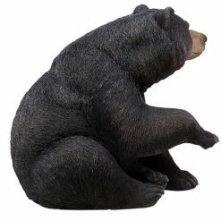 Best reviews of 🧨 Animal Statues Hi-Line Gift Ltd. Black Bear Sitting With One Paw Up Statue 🧨 -Garden Statues Shop detail2HILI822