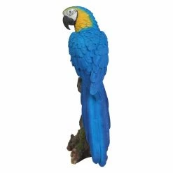 Coupon 👍 Animal Statues Hi-Line Gift Ltd. Blue And Yellow Parrot On Branch Garden Statue 🎉 -Garden Statues Shop detail2HILI987
