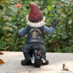 Wholesale 🔔 Garden Gnomes Hi-Line Gift Ltd. Peace Biker Gnome Figurine 🎁 15 Wholesale 🔔 Garden Gnomes Hi-Line Gift Ltd. Peace Biker Gnome Figurine 🎁 -Garden Statues Shop detail2HILI994