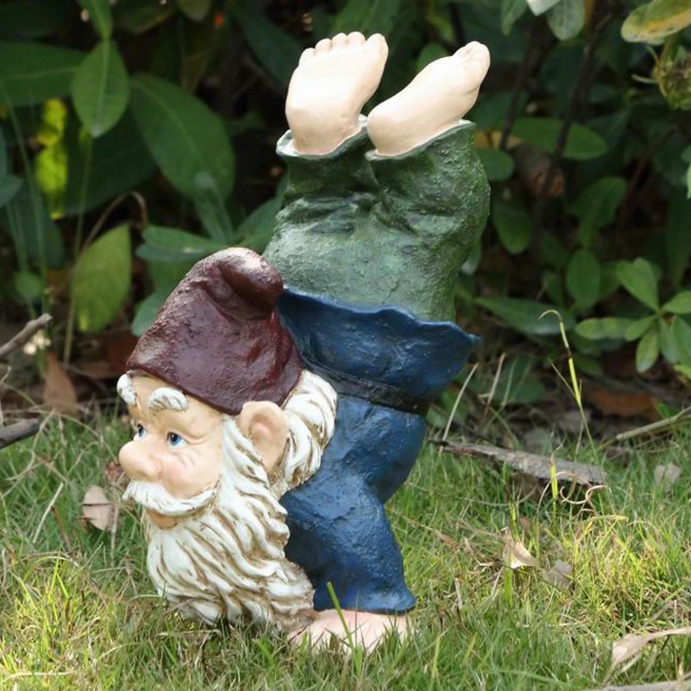 Wholesale ๐งจ Garden Gnomes Hi-Line Gift Ltd. Gnome Doing Handstand Figurine ๐ 6 Wholesale ๐งจ Garden Gnomes Hi-Line Gift Ltd. Gnome Doing Handstand Figurine ๐ - Image 4