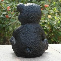 Flash Sale 🛒 Animal Statues Hi-Line Gift Ltd. Bear Cub Holding Sunflower Figurine 🥰 -Garden Statues Shop detail2HILI999