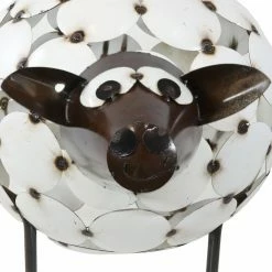 Flash Sale ⌛ Sunnydaze Decor Animal Statues Sunnydaze Indoor/Outdoor Shelby The Sheep Decorative Steel Statue 🛒 -Garden Statues Shop detail2NETH1438