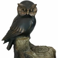 Cheap ✨ Sunnydaze Decor Animal Statues Sunnydaze Owl Duo On Tree Stump Statue 👏 -Garden Statues Shop detail2NETH1452