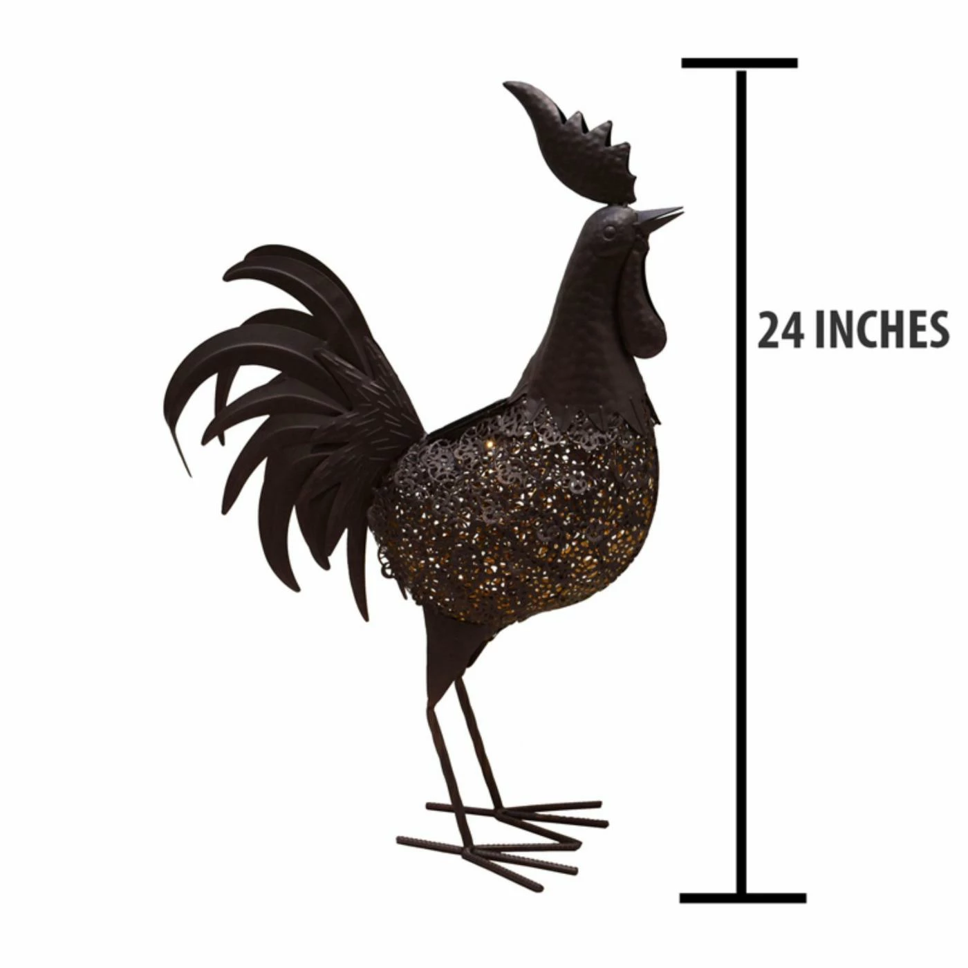 New 🤩 Animal Statues Oakland Living 🔨 Hammer Tone Rooster Garden Statue With Solar Light And Ground Stake 🔔 6 New 🤩 Animal Statues Oakland Living 🔨 Hammer Tone Rooster Garden Statue With Solar Light And Ground Stake 🔔 - Image 4