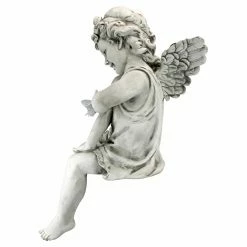 Buy 😍 Angel & Cherub Statues Design Toscano Peaceful Presence Angel Sitter Garden Statue ✨ -Garden Statues Shop detail2TOSC2112