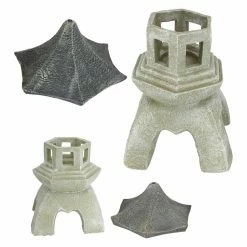 Budget 🎁 Oriental Statues Design Toscano Pagoda Lantern Sculpture Set 🥰 9 Budget 🎁 Oriental Statues Design Toscano Pagoda Lantern Sculpture Set 🥰 -Garden Statues Shop detail2TOSC2580