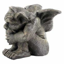 Hot Sale 🔥 Gargoyles & Griffins Design Toscano Emmett The Gargoyle Sculpture - Set Of 2 🥰 -Garden Statues Shop detail2TOSC2581