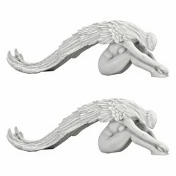 Hot Sale 😉 Angel & Cherub Statues Design Toscano Extended Grace Angel Statue - Set Of 2 👍 -Garden Statues Shop detail2TOSC2658