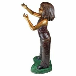 Budget 👏 Children Statues Design Toscano Preening Equestrian Girl Cast Bronze Garden Statue 🧨 -Garden Statues Shop detail2TOSC4387