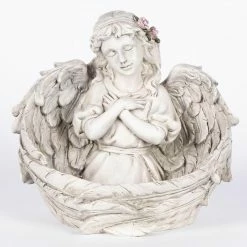 Best Sale ⭐ Angel & Cherub Statues Hi-Line Gift Ltd. Angels Praying Figurine - Set Of 2 ⌛ -Garden Statues Shop detail3HILI1001