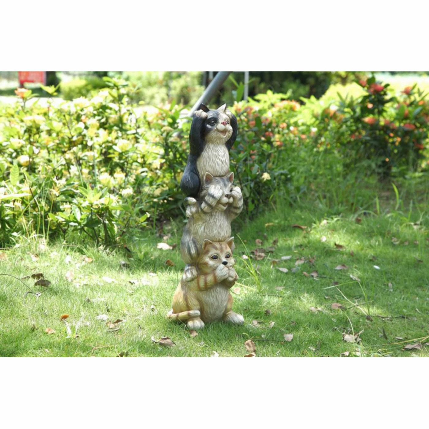 Wholesale ⭐ Animal Statues Hi-Line Gift Ltd. Stacking Cats No Evil Garden Statue 💯 8 Wholesale ⭐ Animal Statues Hi-Line Gift Ltd. Stacking Cats No Evil Garden Statue 💯 - Image 6