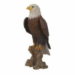Best reviews of ✨ Animal Statues Hi-Line Gift Ltd. Medium Bald Eagle On Stump Statue ❤️ -Garden Statues Shop detail3HILI528