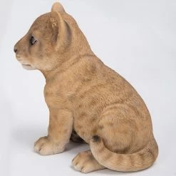 Deals 👏 Animal Statues Hi-Line Gift Ltd. Sitting Lion Cub Statue ❤️ -Garden Statues Shop detail3HILI554