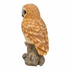 Budget ⌛ Animal Statues Hi-Line Gift Ltd. Tawny Owl On Stump 🎉 -Garden Statues Shop detail3HILI574