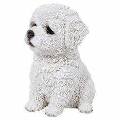 Flash Sale ❤️ Animal Statues Hi-Line Gift Ltd. Maltese Puppy Statue 🤩 -Garden Statues Shop detail3HILI613