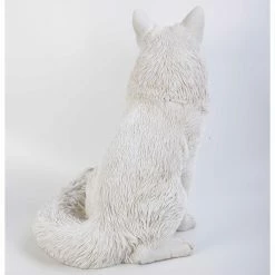 Promo 🔥 Animal Statues Hi-Line Gift Ltd. Snow Fox Statue 😍 -Garden Statues Shop detail3HILI615