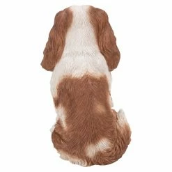 Budget 😀 Animal Statues Hi-Line Gift Ltd. Brown And White King Charles Spaniel Sitting Garden Statue 🌟 -Garden Statues Shop detail3HILI986