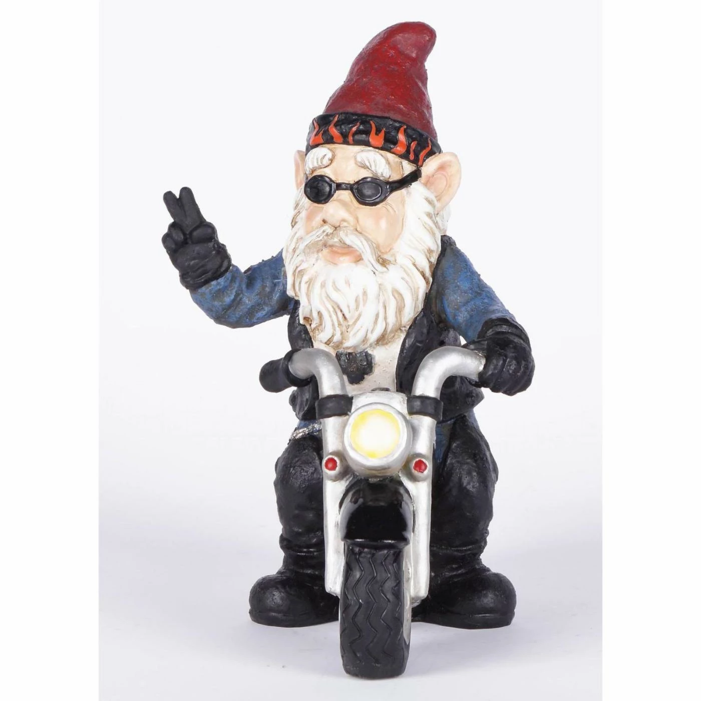 Wholesale 🔔 Garden Gnomes Hi-Line Gift Ltd. Peace Biker Gnome Figurine 🎁 8 Wholesale 🔔 Garden Gnomes Hi-Line Gift Ltd. Peace Biker Gnome Figurine 🎁 - Image 6