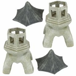 Outlet 😍 Oriental Statues Design Toscano Asian Pagoda Statues - Set Of 2 🥰 15 Outlet 😍 Oriental Statues Design Toscano Asian Pagoda Statues - Set Of 2 🥰 -Garden Statues Shop detail3TOSC1383