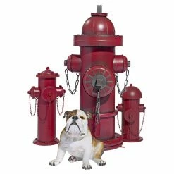 Hot Sale 🌟 Other Garden Statues Design Toscano Vintage Metal Fire Hydrant Garden Statue 🛒 -Garden Statues Shop detail3TOSC2136