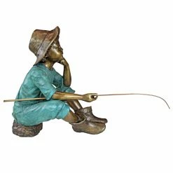 Promo ✔️ Children Statues Design Toscano Wish Fisherboy Garden Statue 🤩 -Garden Statues Shop detail3TOSC2418