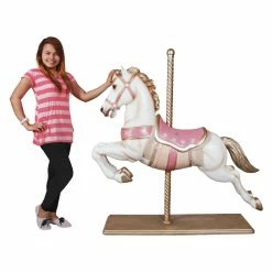 Flash Sale 🤩 Animal Statues Design Toscano Spirit The Full Sized Carousel Horse Statue ⭐ -Garden Statues Shop detail3TOSC4278