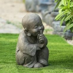 Best Sale ๐ Oriental Statues LuxenHome Quiet Little Buddha Statue ๐ 14 Best Sale ๐ Oriental Statues LuxenHome Quiet Little Buddha Statue ๐ -Garden Statues Shop detail3WINH193