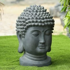 Hot Sale π Oriental Statues LuxenHome Buddha Head Statue π― 13 Hot Sale π Oriental Statues LuxenHome Buddha Head Statue π― -Garden Statues Shop detail3WINH194