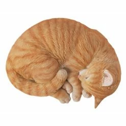 Wholesale ✨ Animal Statues Hi-Line Gift Ltd. Cat Lying And Sleeping Garden Statue 😉 -Garden Statues Shop detail4HILI056