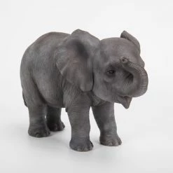 Brand new 🎉 Animal Statues Hi-Line Gift Ltd. Elephant Baby Statue 🧨 -Garden Statues Shop detail4HILI557