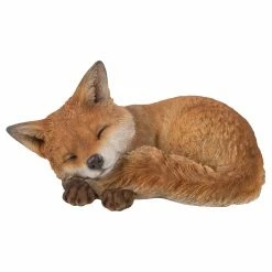 Budget 😍 Animal Statues Hi-Line Gift Ltd. Fox Pup Sleeping 😉 -Garden Statues Shop detail4HILI578