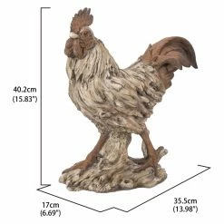 Top 10 🎉 Animal Statues Hi-Line Gift Ltd. Driftwood Standing Rooster Garden Statue 😍 -Garden Statues Shop detail4HILI971