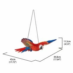 Coupon 🧨 Animal Statues Hi-Line Gift Ltd. Flying Scarlet Parrot Hanging Garden Statue 👍 -Garden Statues Shop detail4HILI988