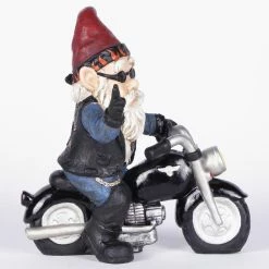 Wholesale 🔔 Garden Gnomes Hi-Line Gift Ltd. Peace Biker Gnome Figurine 🎁 18 Wholesale 🔔 Garden Gnomes Hi-Line Gift Ltd. Peace Biker Gnome Figurine 🎁 -Garden Statues Shop detail4HILI994