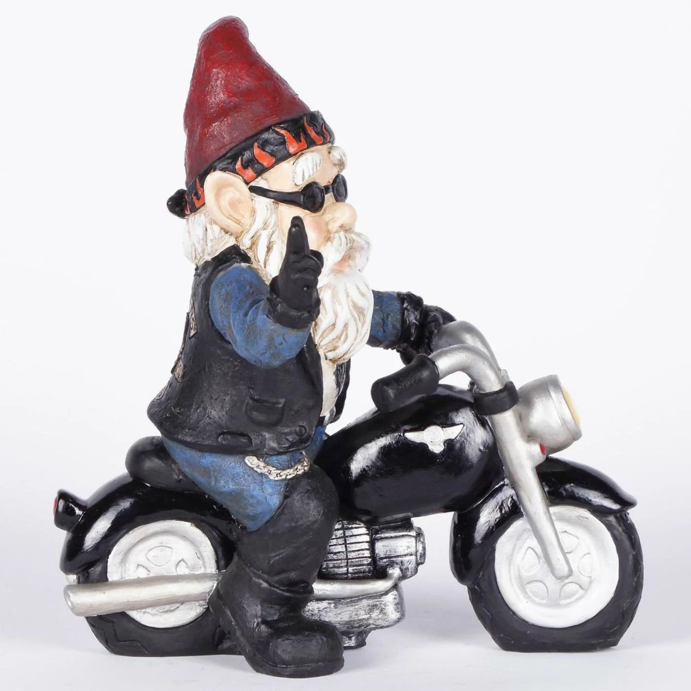 Wholesale 🔔 Garden Gnomes Hi-Line Gift Ltd. Peace Biker Gnome Figurine 🎁 9 Wholesale 🔔 Garden Gnomes Hi-Line Gift Ltd. Peace Biker Gnome Figurine 🎁 - Image 7