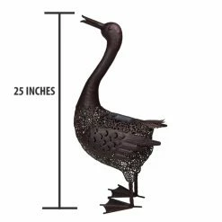Cheapest ✔️ Animal Statues Oakland Living 🔨 Hammer Tone Duck Garden Statue With Solar Light And Ground Stake 🎉 -Garden Statues Shop detail4OL858
