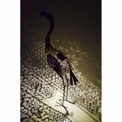Budget 🔥 Animal Statues Oakland Living 🔨 Hammer Tone Bronze Flamingo Metal Garden Statue With Solar Light And Ground Stake ✨ -Garden Statues Shop detail4OL899