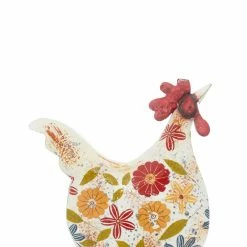 Brand new 😀 Animal Statues DecMode Rooster With Head Up Garden Sculpture 🎉 -Garden Statues Shop detail4UMA1704