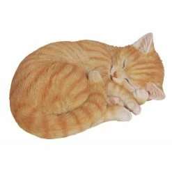 Wholesale ✨ Animal Statues Hi-Line Gift Ltd. Cat Lying And Sleeping Garden Statue 😉 -Garden Statues Shop detail5HILI056