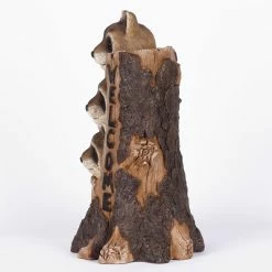 Budget 🌟 Animal Statues Hi-Line Gift Ltd. Stacking Raccoon Welcome Sign 🛒 -Garden Statues Shop detail5HILI1004